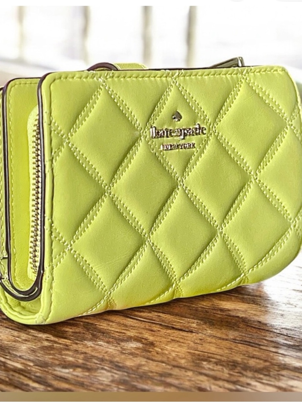 Kate Spade Natalia Quilted Leather Bifold New